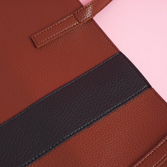 Vince Camuto Luck Tote in the color “red desert.” - Picture 3 of 4